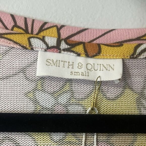 SMITH & QUINN Floral Retro Long Sleeve Shirt Small Multicolor NEW 70’s Hippie - Picture 4 of 9